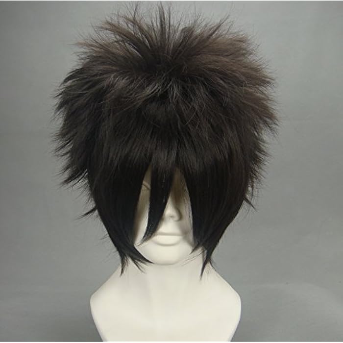 DILLARDS Naruto Sasuke Uchiha Straight Short Anime Cosplay Wigs - Image 1